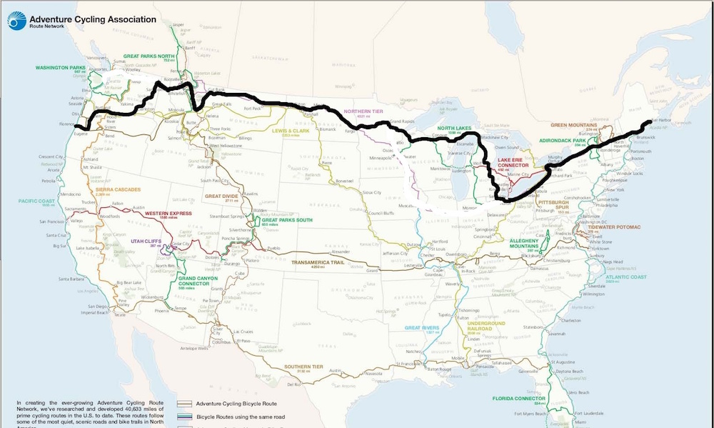 bicycle routes across america