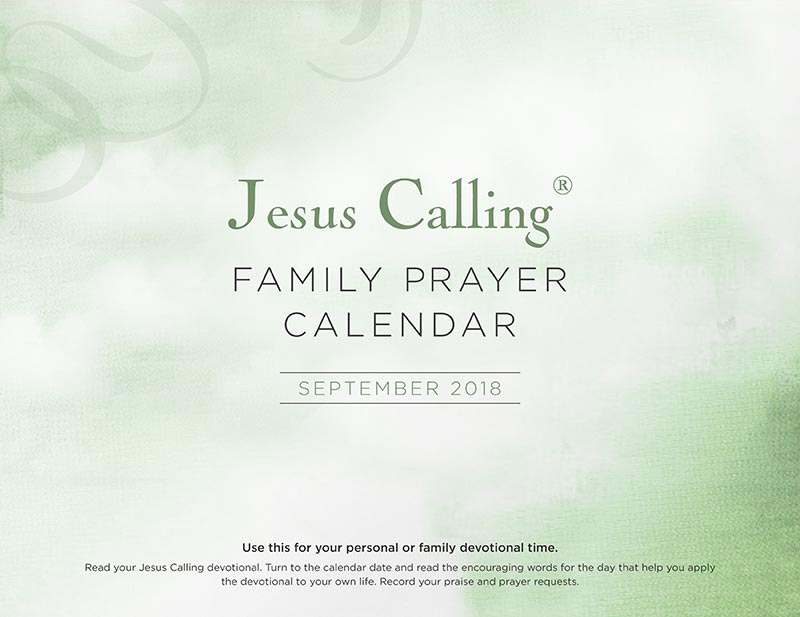 9JesusCallingSeptemberFamilyPrayerCalendar Jesus Calling