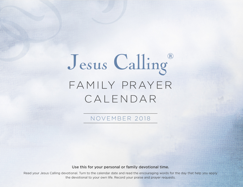 11JesusCallingNovemberFamilyPrayerCalendar Jesus Calling