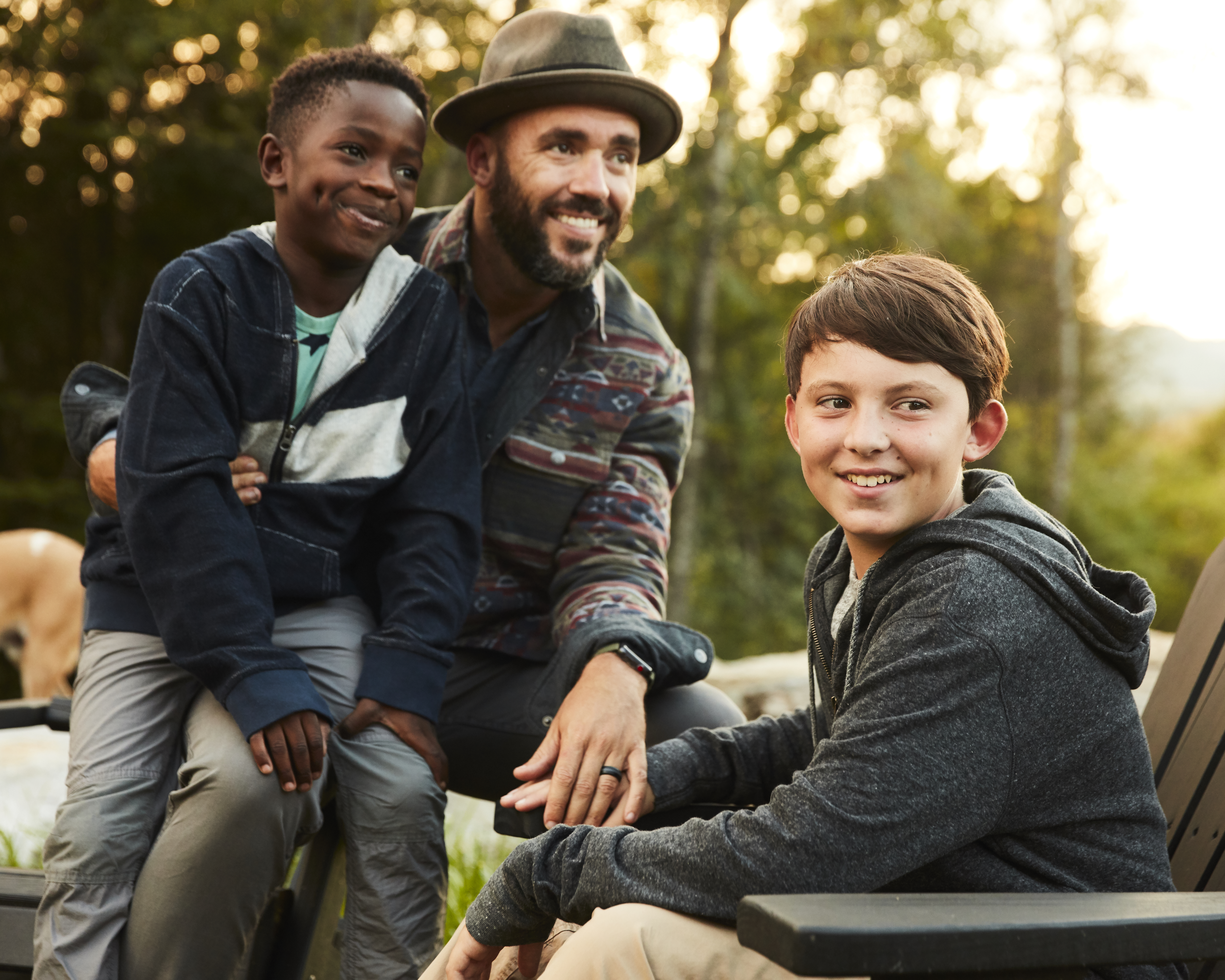Jeremy Cowart and his sons
