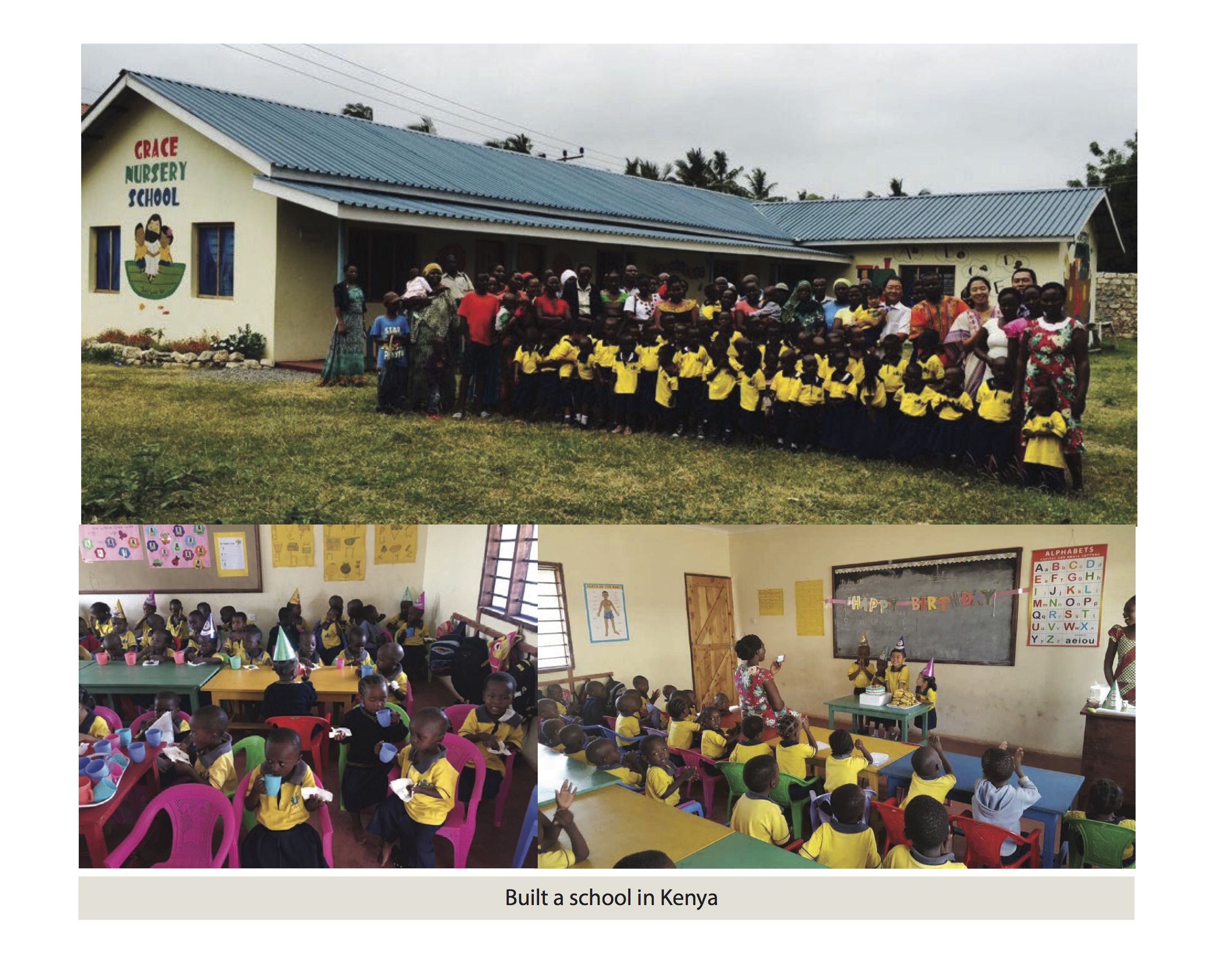 Helena Cho - Good Works Make a Difference Built a school in Kenya