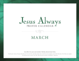 FREE Jesus Always March Calendar