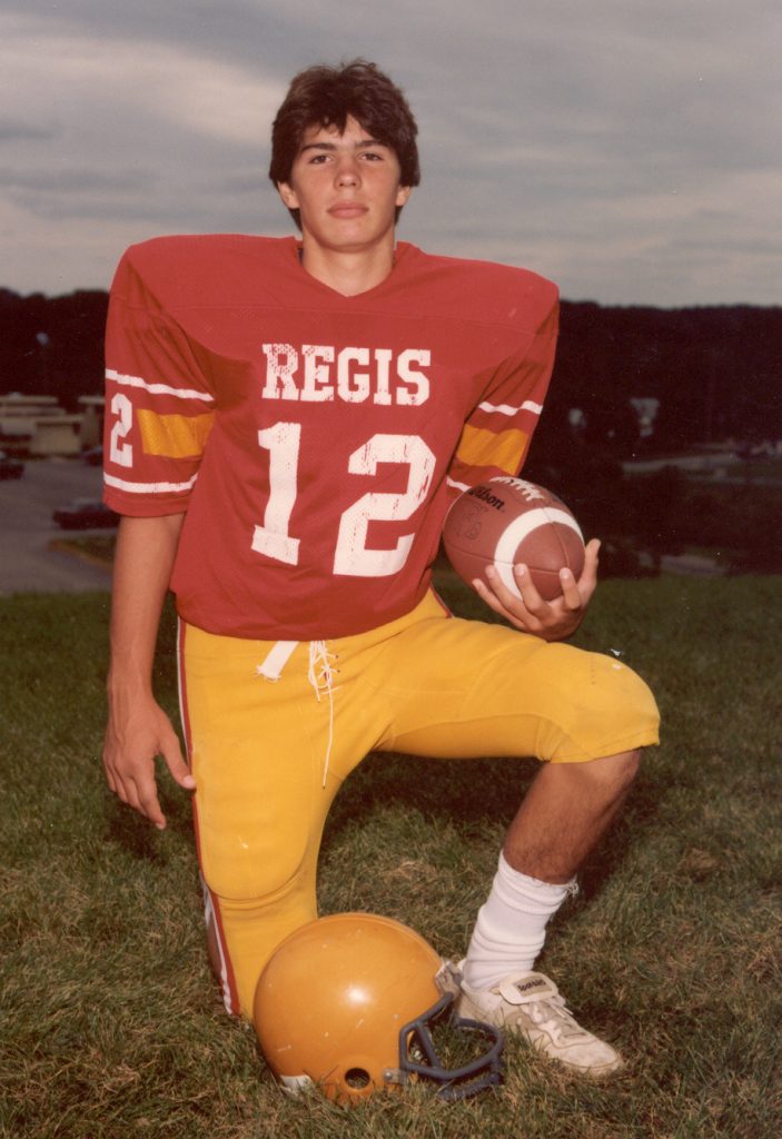 NFL Hall of Fame quarterback Kurt Warner's Regis photo (as featured on Jesus Calling podcast)
